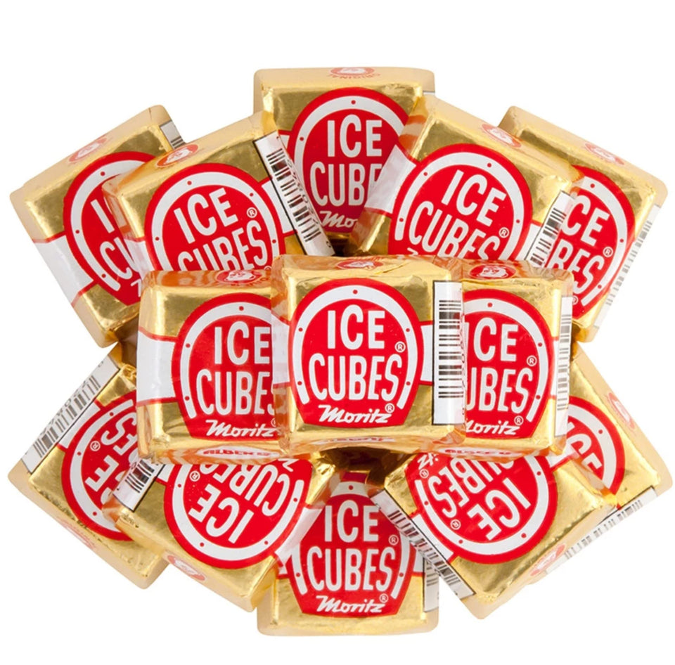 Albert's Ice Cubes Chocolates 100ct box on the counter, ideal for sharing
