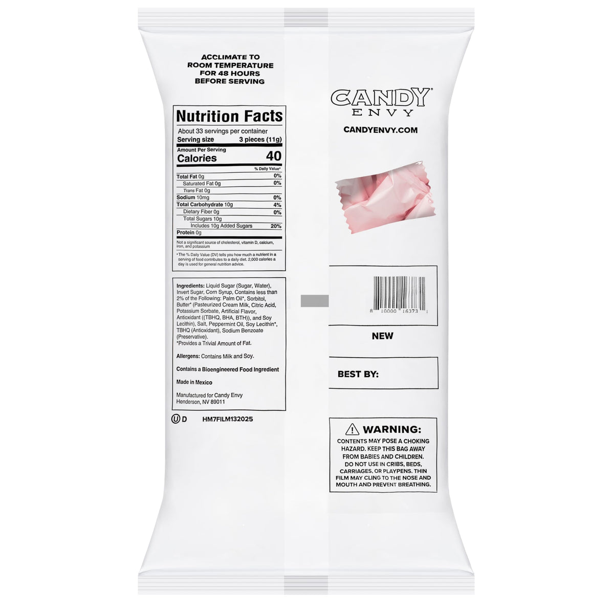 Candy Envy buttermints offer a nostalgic feel with modern packaging for easy distribution.