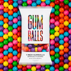Candy Envy assorted gumballs pack-shot with vibrant colors for party snacking