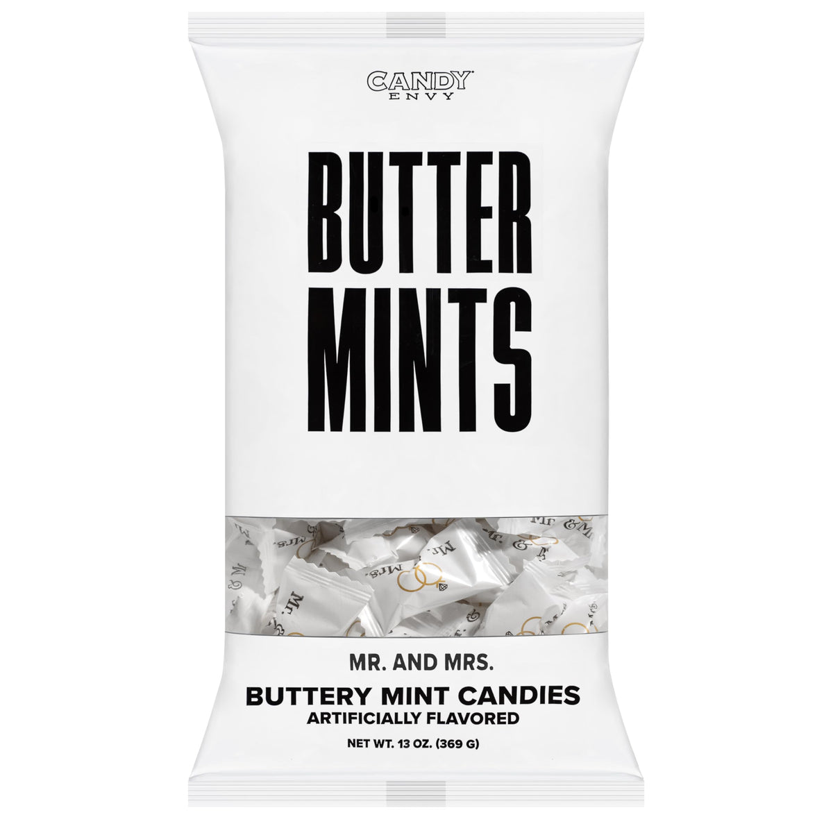 Candy Envy brand label on bag signaling premium quality.