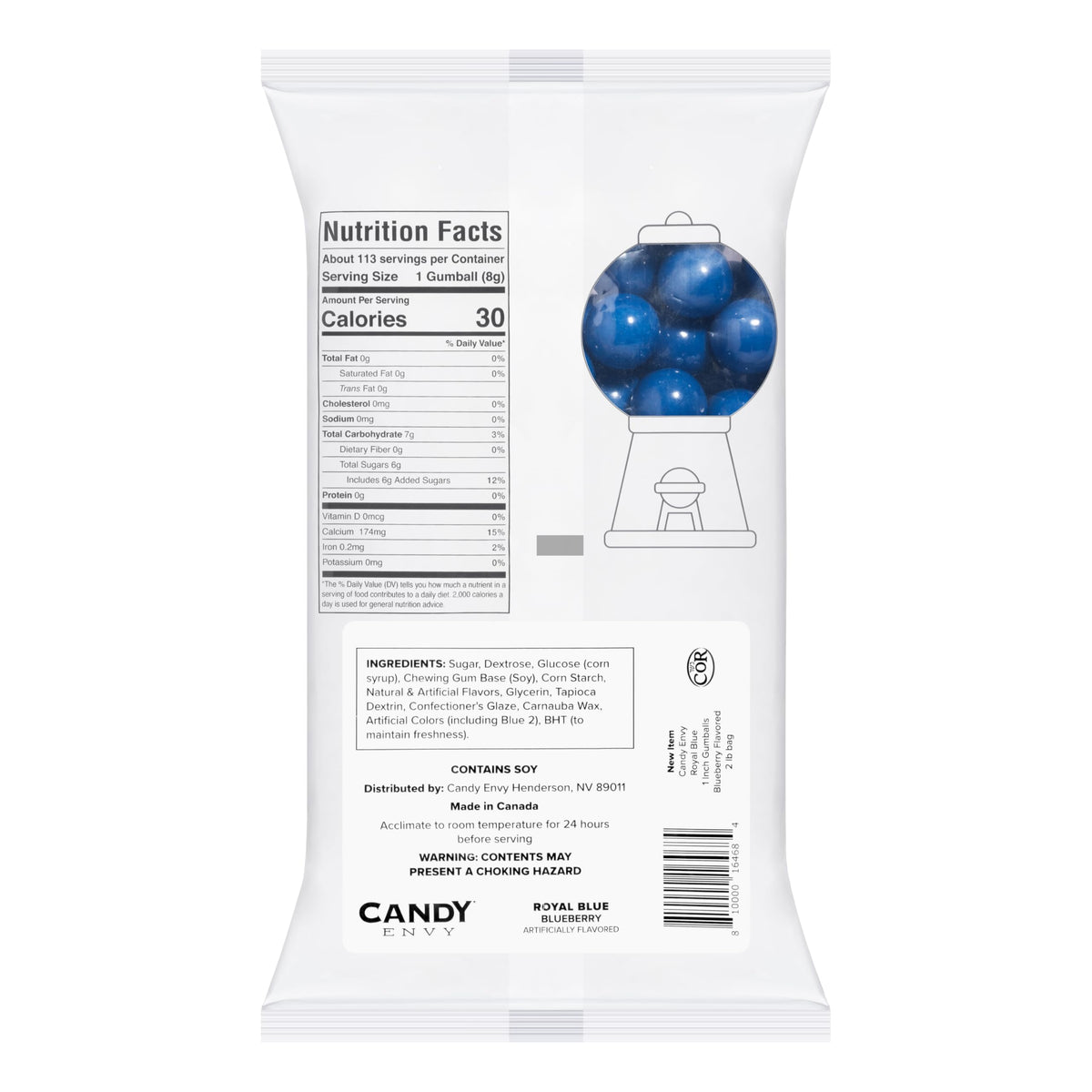 Candy Envy Bulk royal blue candy bag, ready for events and buffets.