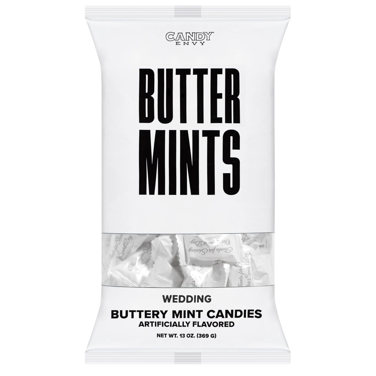 Candy Envy buttermints offer a refined, classic mint experience.