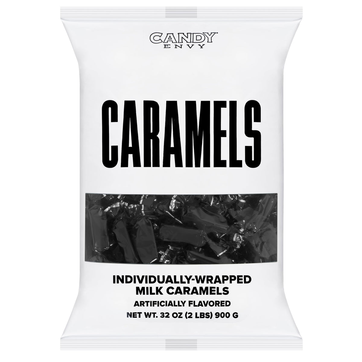 Candy Envy caramel color visible; wrapper differs from caramel shade.