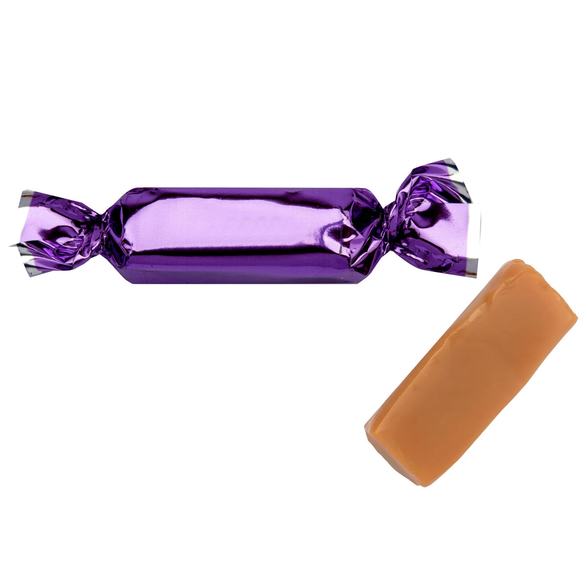 Individually wrapped Candy Envy caramels for on-the-go enjoyment and freshness.