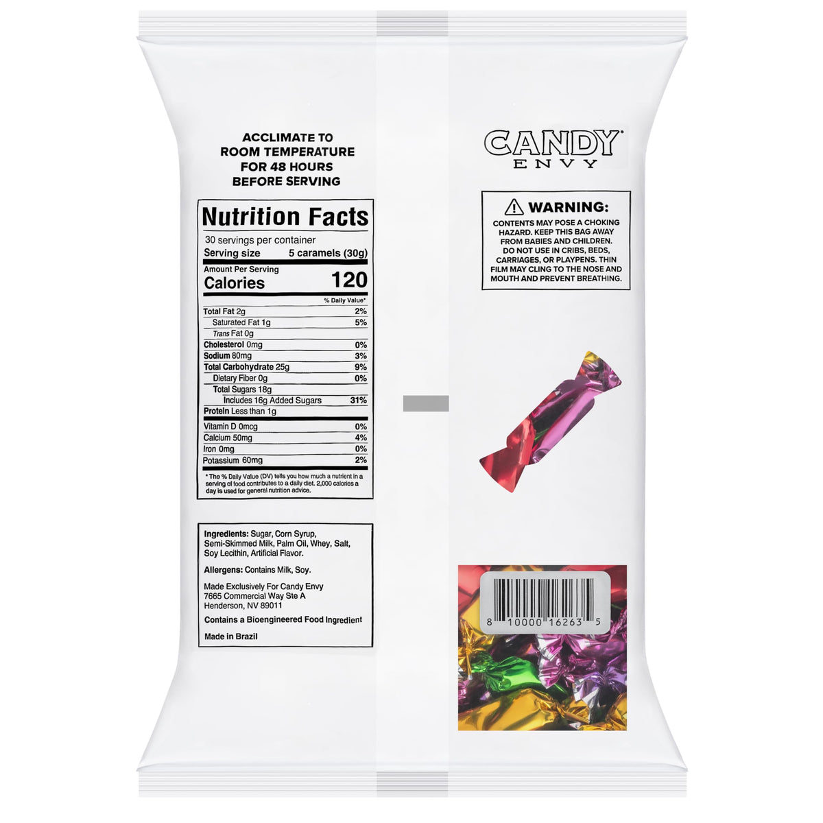 Candy Envy easy-open bag supports quick serving during events.