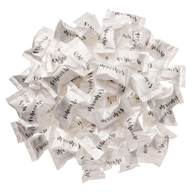 Candy Envy engagement party mints with Mr. and Mrs wrappers.