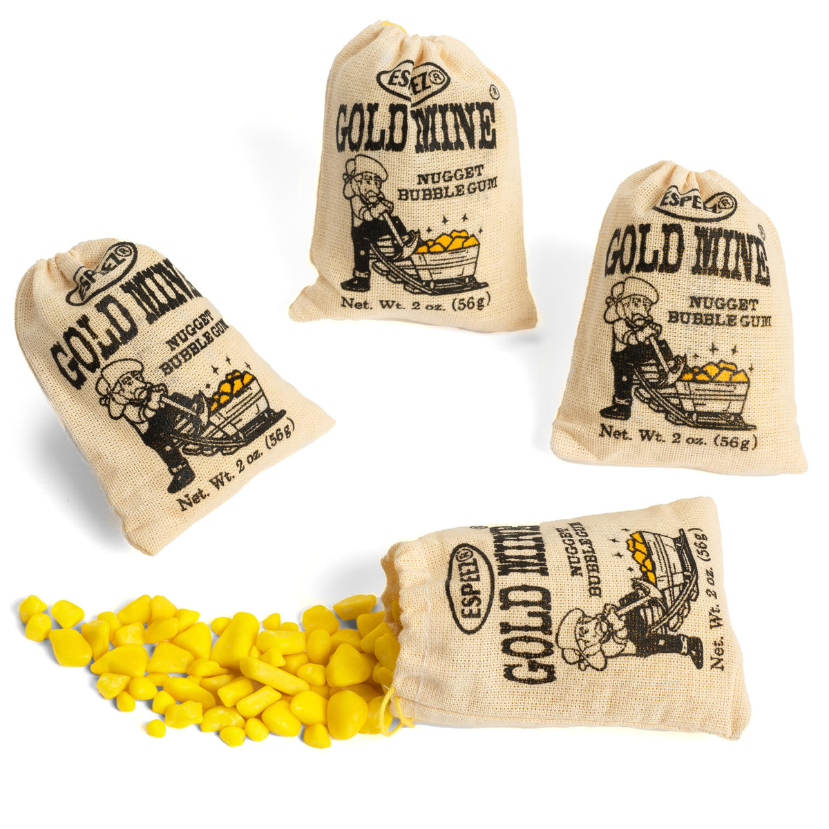 Candy Envy Gold Mine gum rock nugget candies ideal as stylish party favors.