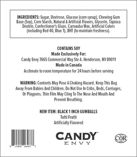 Candy Envy gumballs ready for sharing at parties or treat stations.