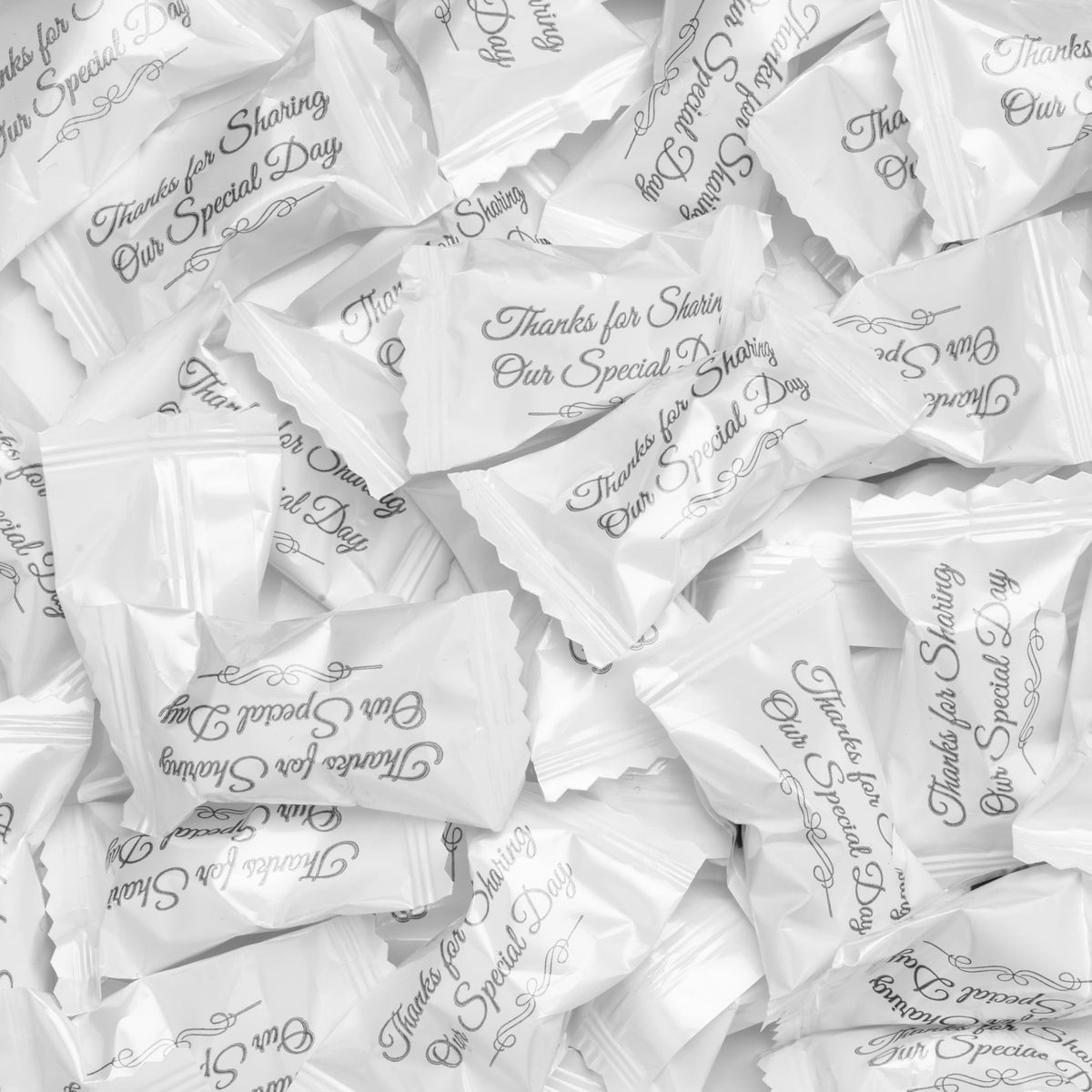 Candy Envy individually wrapped buttermints for easy, mess-free guest sharing.