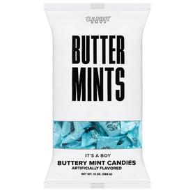 Candy Envy It's a Boy Buttermints closeup of smooth mint texture