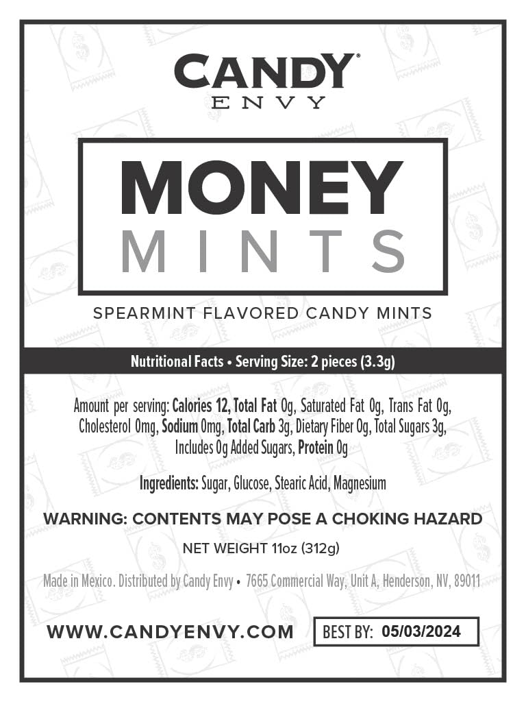 Finance-themed event setup using Candy Envy Money Mints for memorable swag.