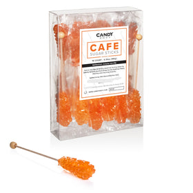 Candy Envy Orange Café Sugar Stick as a stylish coffee stirrer for citrus flavor