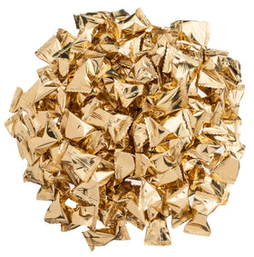Packaging detail shows the gold-wrapped mints, ideal for gift baskets.