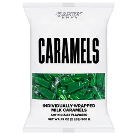 Candy Envy green wrapper packaging pictured for gift ready presentation.