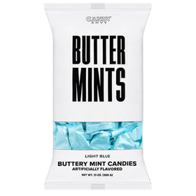 Candy Envy party display idea using mints for guests
