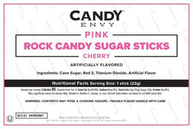Candy Envy party-ready pink candy sticks for dessert tables.