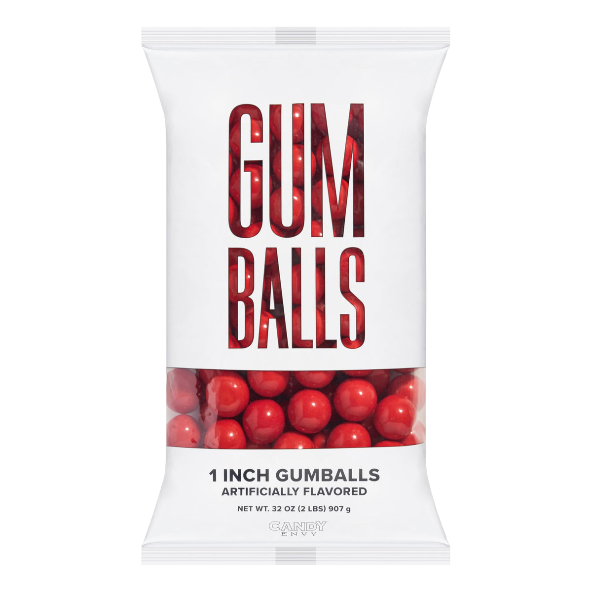 Candy Envy Red Gumballs label confirms Kosher-certified, a trusted choice