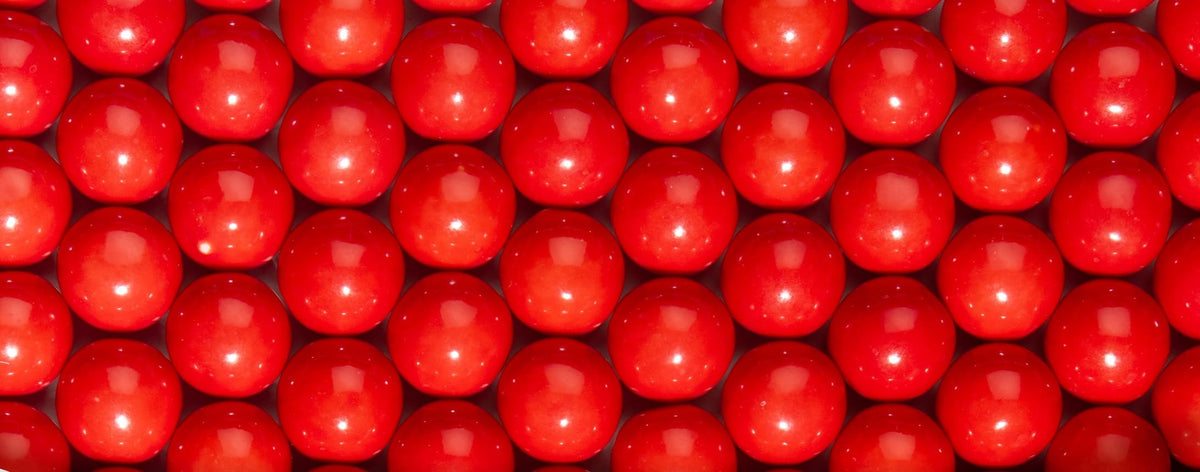 Candy Envy Red Gumballs cherry flavor makes festive gifts or party favors