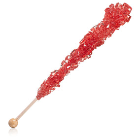 Candy Envy Red Rock Candy Sticks textured surface enhances grip and flavor release.