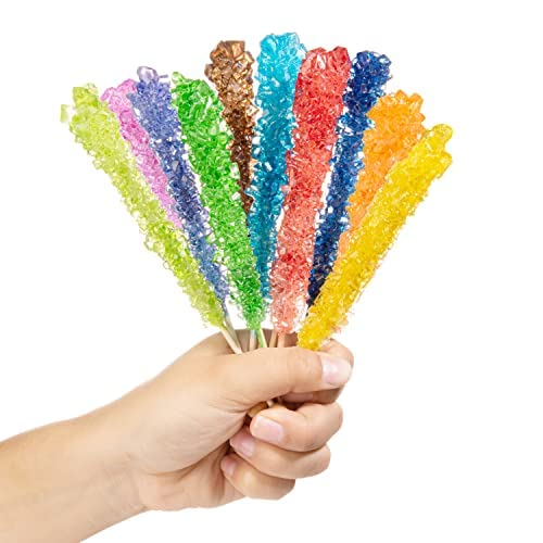 Candy Envy rock candy sticks individually wrapped for freshness and on the go.