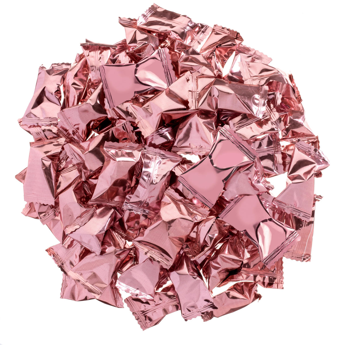 Candy Envy Rose Gold Foil Buttermints collection for weddings and events.
