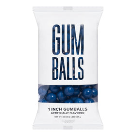 Candy Envy Royal Blue Gumballs on display, easy party planning inspiration.