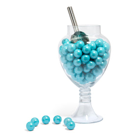 Candy Envy Shimmer Light Blue Gumballs bag shows approximately 113 pieces