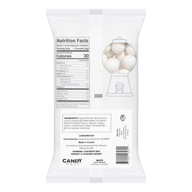 Candy Envy 1-inch white gumballs fit most machines and perform reliably