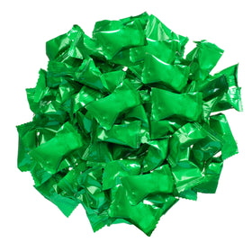 Candy Envy wedding mint tray highlighting green-wrapped treats