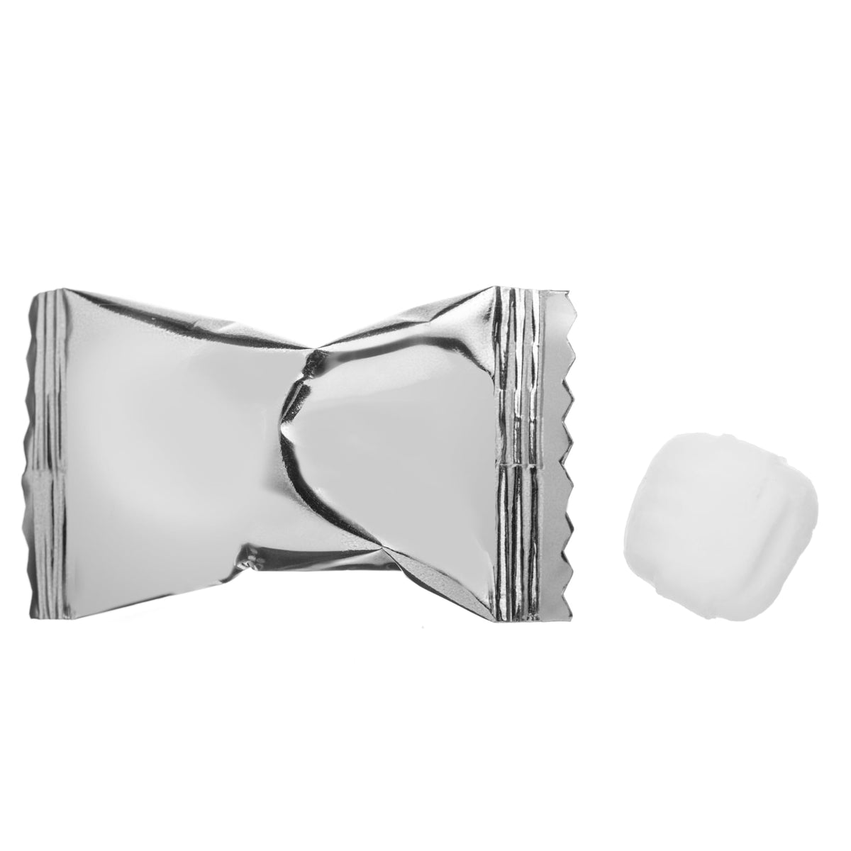 Candy Envy wedding mints in foil packaging add a classic touch to receptions.