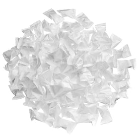 Candy Envy wedding pillow mints setting for elegant reception decor.