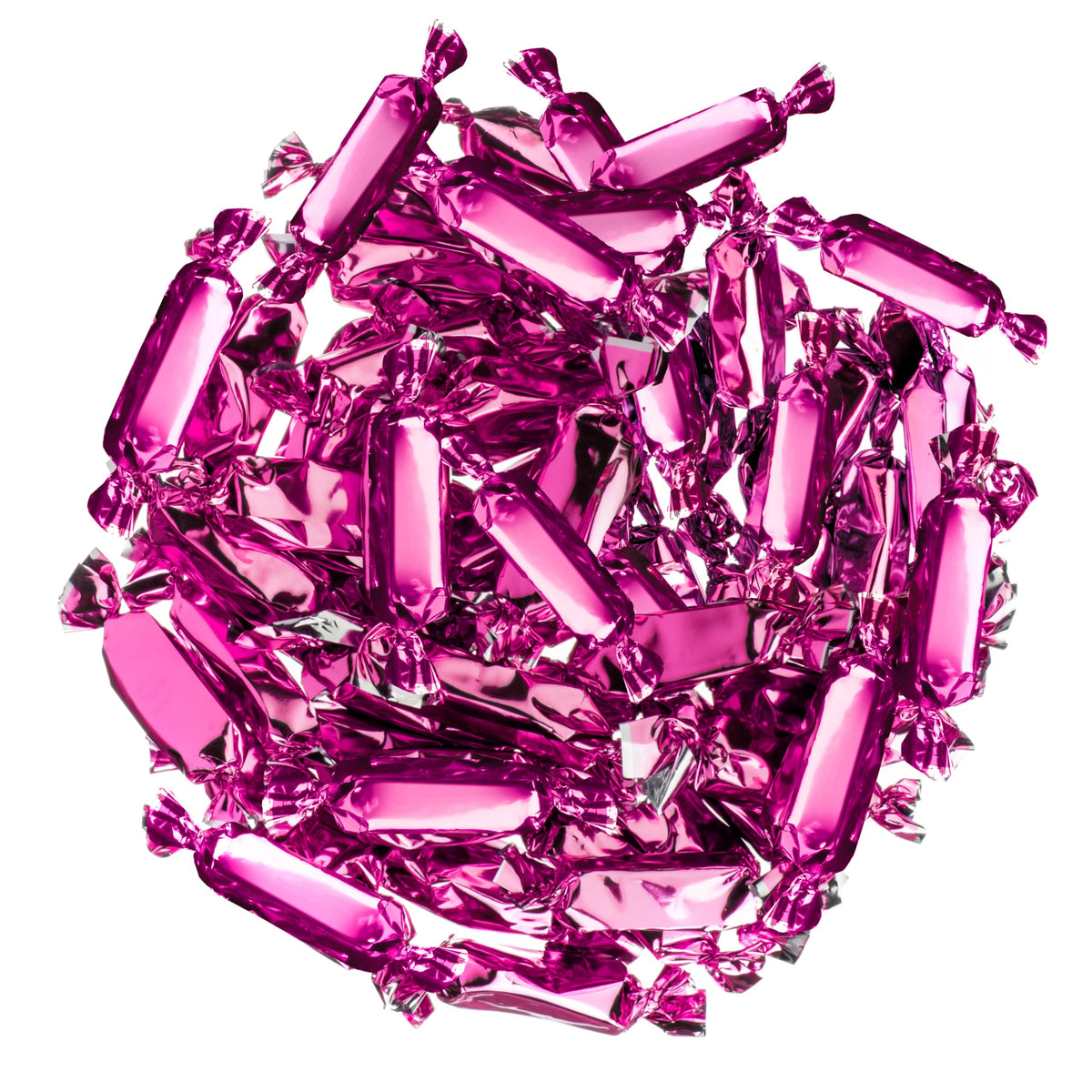 Candy Envy wrapper color note; pink wrapper, natural caramel color.