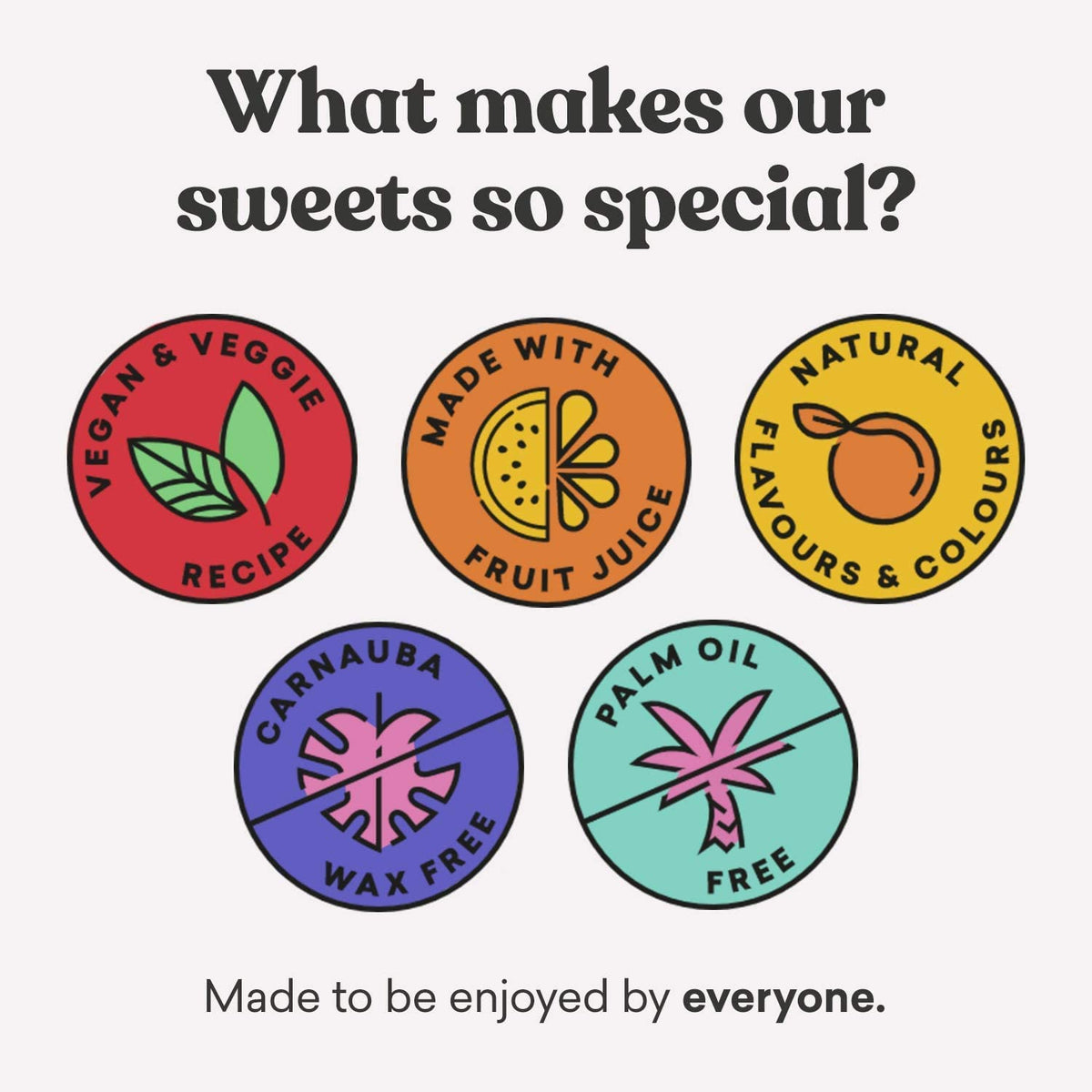 Candy Kittens coconut water ingredient highlight suggesting a refreshing bite