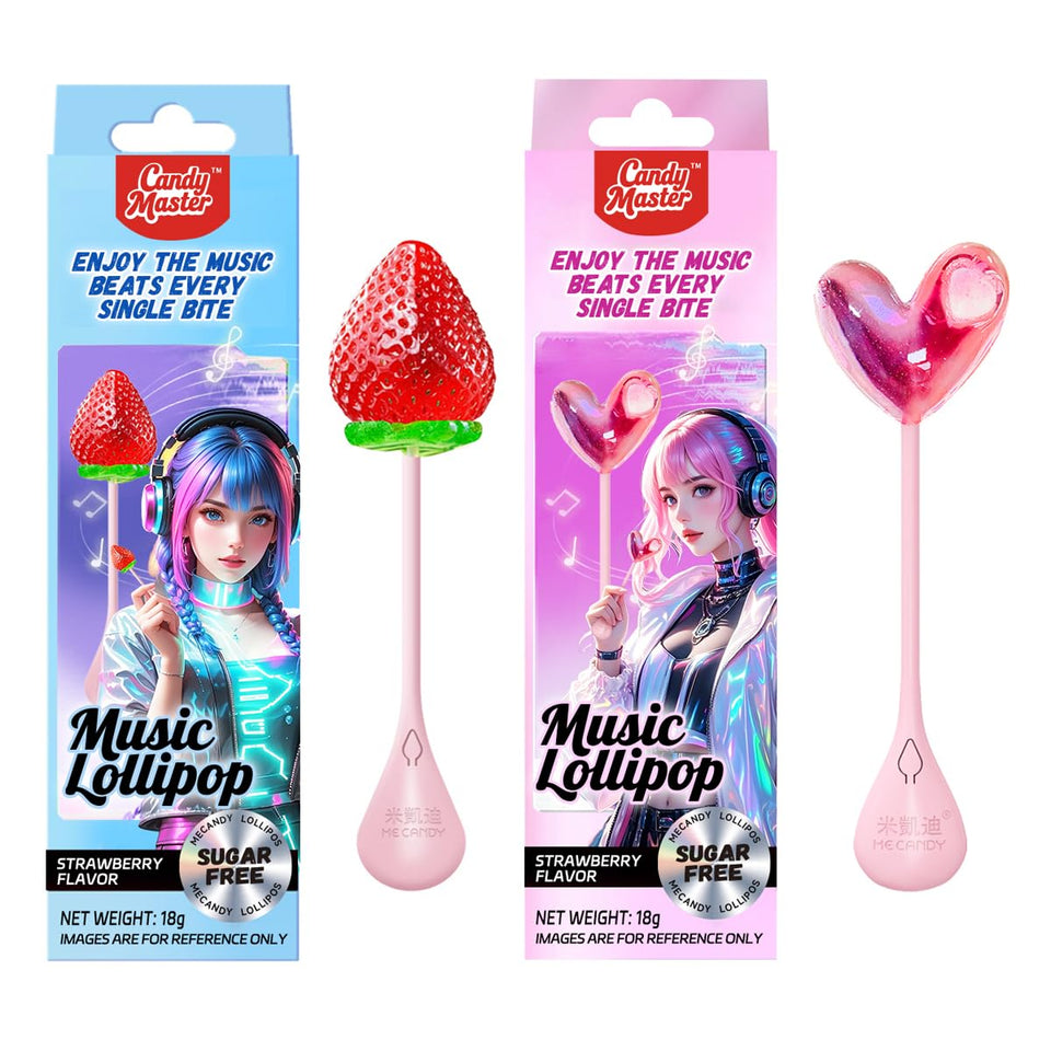 Candy Master KPOP lollipop dual-pack with vibrant colors for gifting and display.