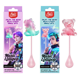 Candy Master musical lollipop bone conduction delivers KPOP audio while you taste.