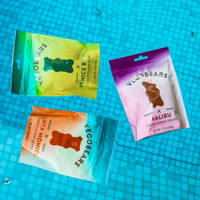 Candy People Vegobears organic vegan badge highlights natural ingredients for guilt-free snack options.