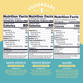 Candy People Vegobears Santa Monica flavor with banana, pineapple, and strawberry accents for fruity satisfaction.