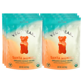 Candy People Vegobears Santa Monica pack front, vibrant vegan gummies for on-the-go snacking