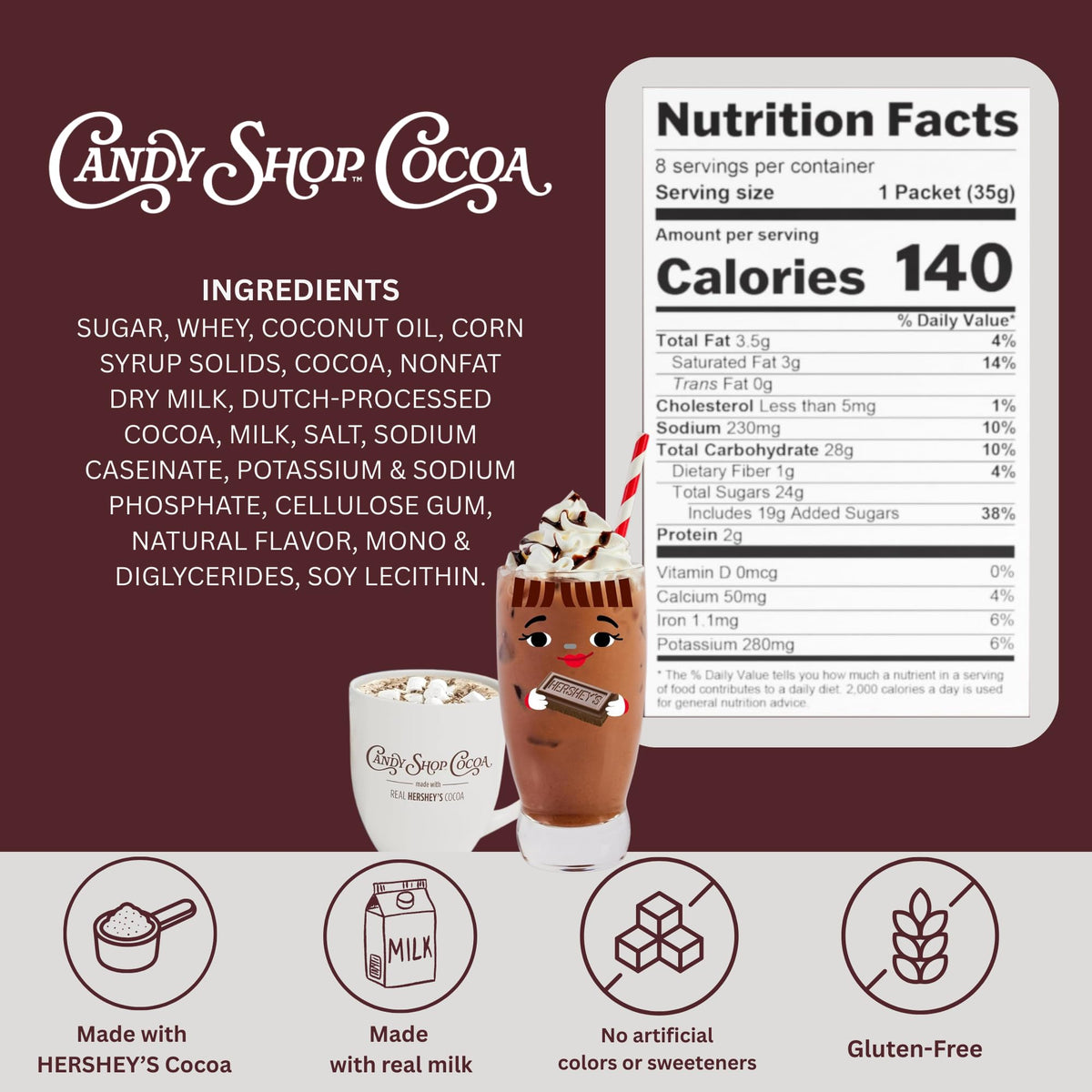 Candy Shop Cocoa ready-to-serve mug scene invites cozy moments.