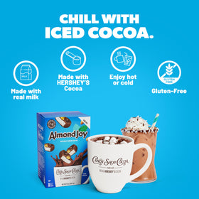 Candy Shop Cocoa real milk coconut almond close-up for rich flavor.