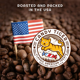 Candy Tiger gift-ready organic coffee presentation invites thoughtful gifting.