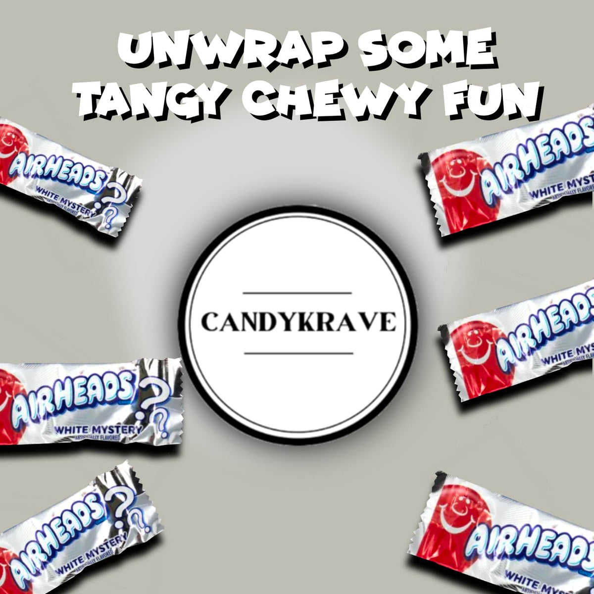 CandyKrave AirHeads Mini Bars colorful packaging adds festive flair for celebrations.