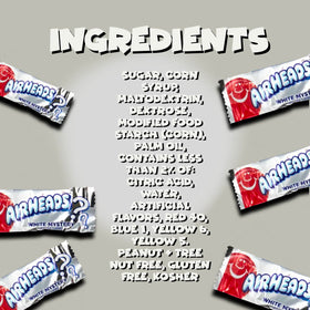CandyKrave AirHeads Mini Bars individually wrapped for easy sharing and gifting.