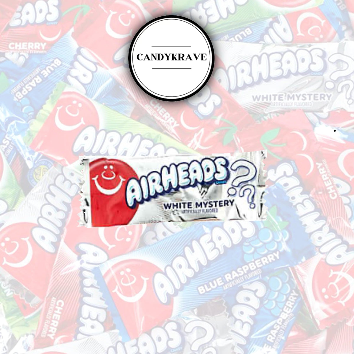 CandyKrave AirHeads Mini Bars portable on-the-go chewy treat.