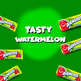 CandyKrave Airheads Watermelon mini bars close-up highlights juicy color and texture.