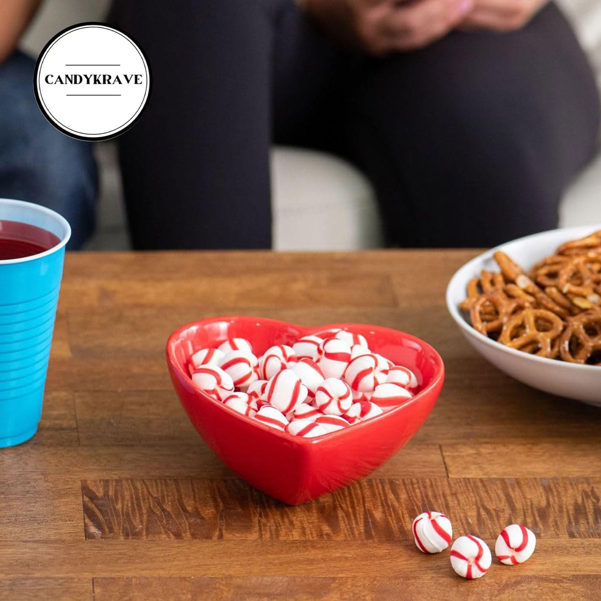 CandyKrave Bracs bulk bag peppermint candy fills bowls for snacking
