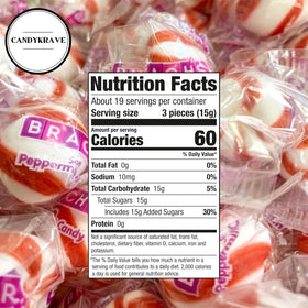 CandyKrave Bracs individually wrapped peppermint candy for grab-and-go mint