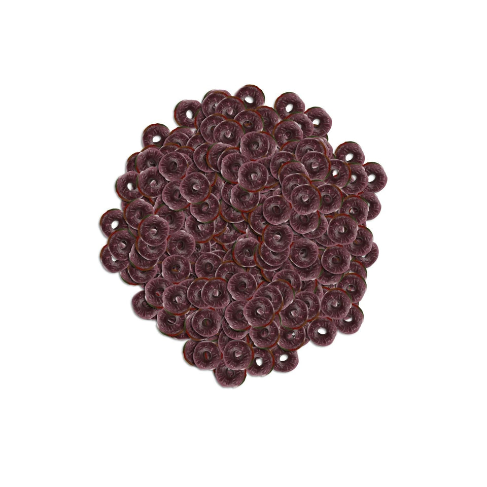 CandyKrave LifeSavers Raspberry ring closeup for party favors and snacking