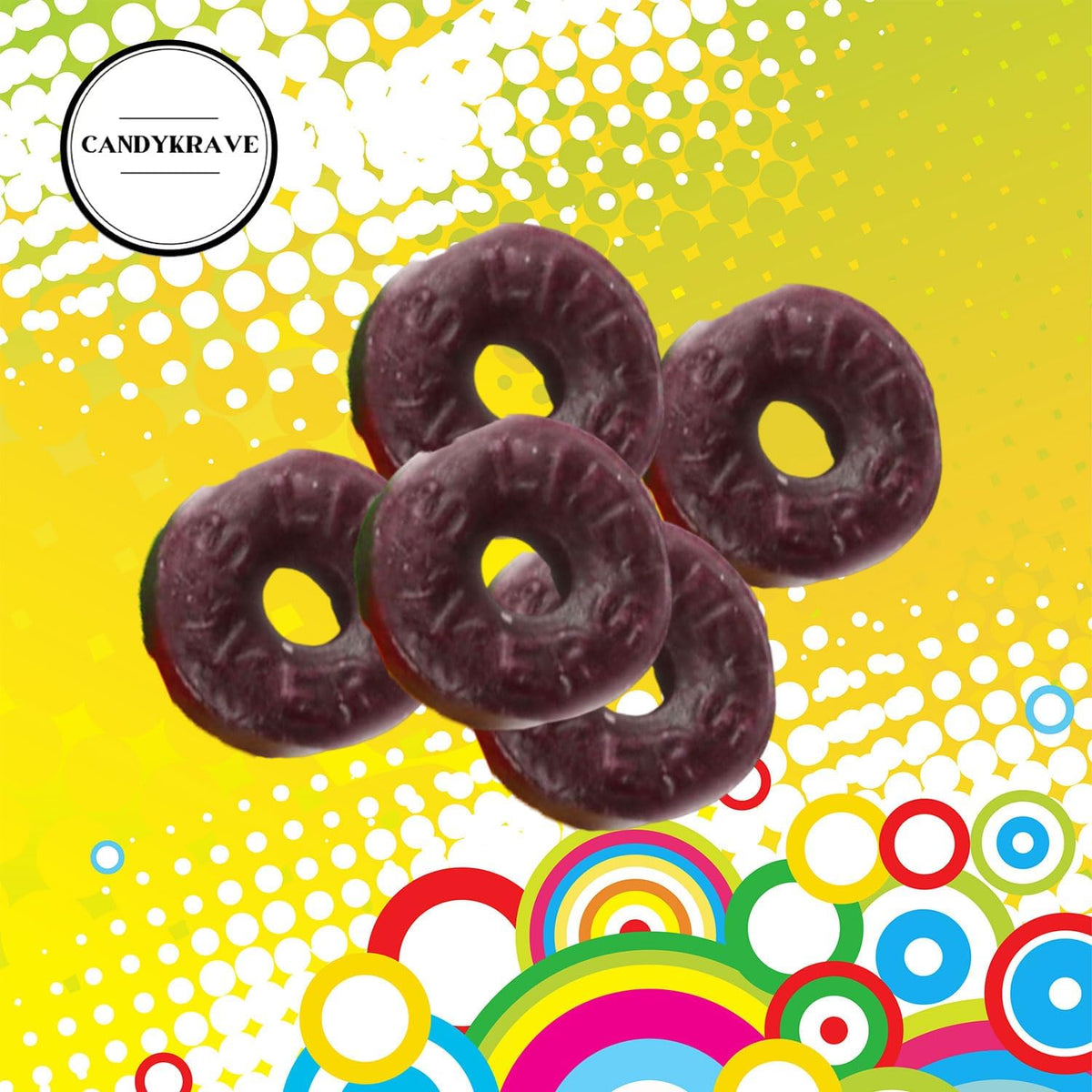 CandyKrave LifeSavers Raspberry ring in lunchbox for a tropical snack