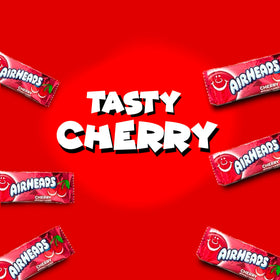 CandyKrave AirHeads Mini Bars cherry individually wrapped for easy sharing.
